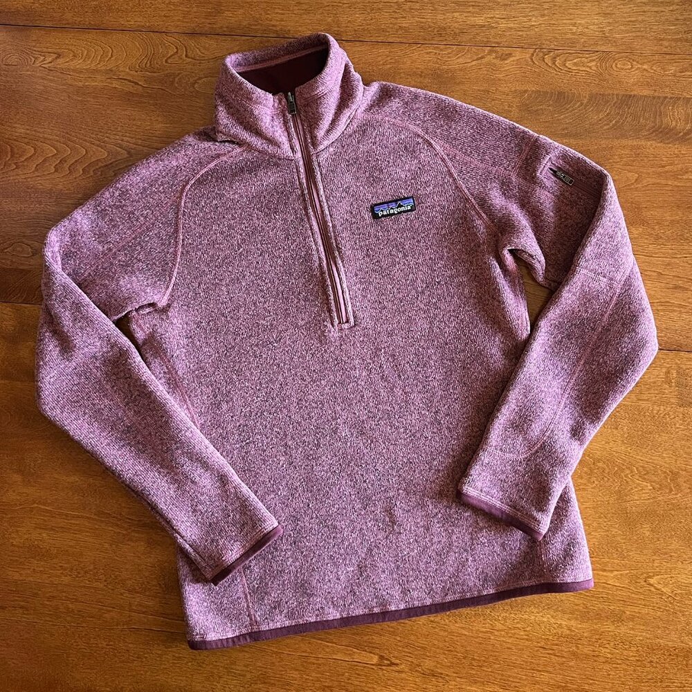 Patagonia mauve pink quarter-zip Better Sweater S
